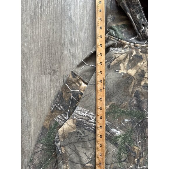 Rare Vintage Y2K Realtree Hoodie Camo Streetwear Hype Medium Paint Splatter - Picture 13 of 13